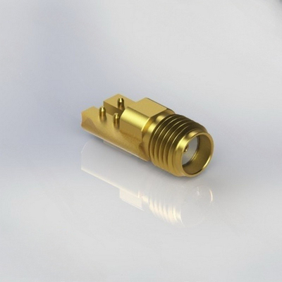 Edge Mount SMA PCB Connector Female 4 Pole To PCB RF Coaxial 26.5GHz With 015" Pin